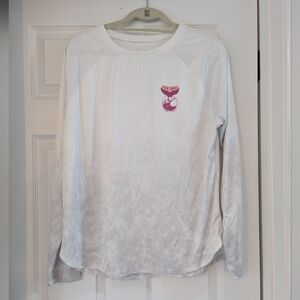 Simply Southern White Shirt with Pink and Orange Graphic